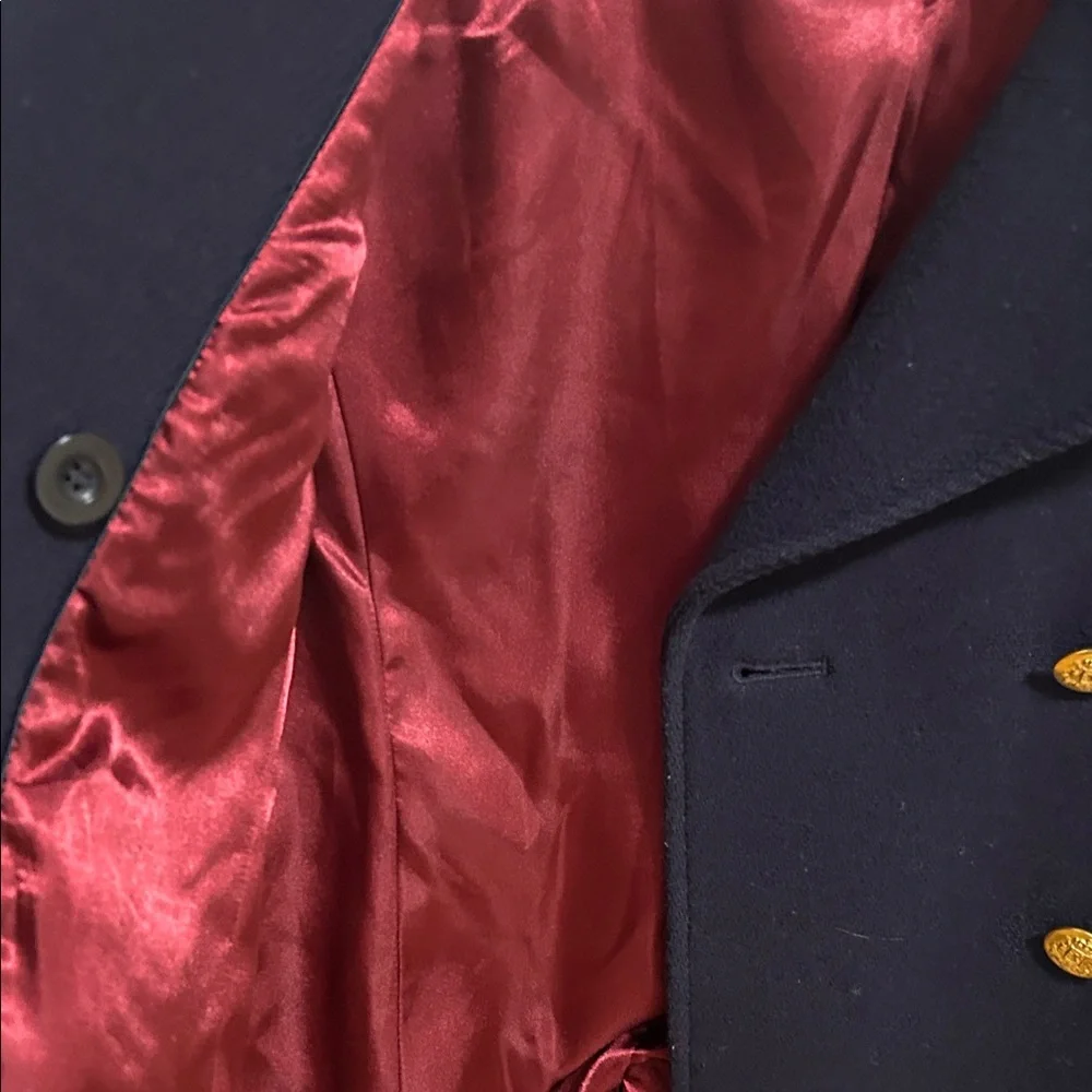 Vintage! J. Crew Navy Peacoat with Gold Buttons - Picture 4 of 6